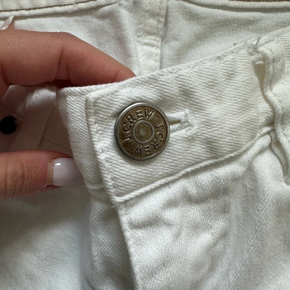 J. Crew White Straight-Leg Jeans Size 28R